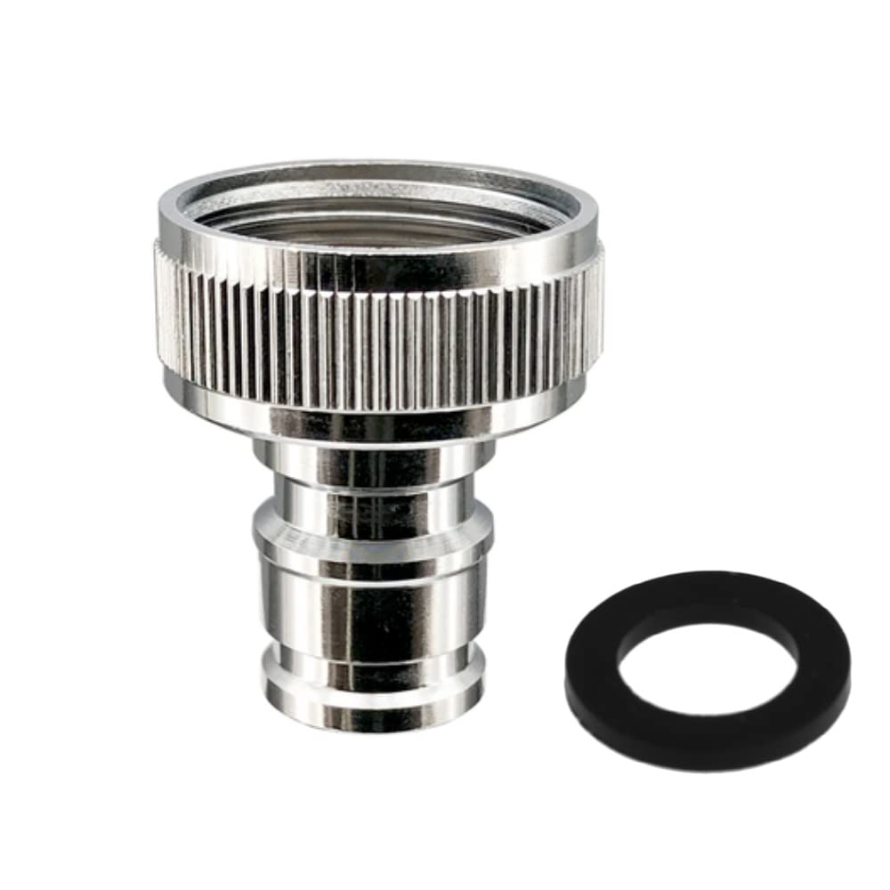 Faucet Quick Connector Adapter, Thead Connecting Faucet Aerator Adapter Snap Quick Connector Fitting for Dishwasher Washing Machine (G3/4 Hose Thread)