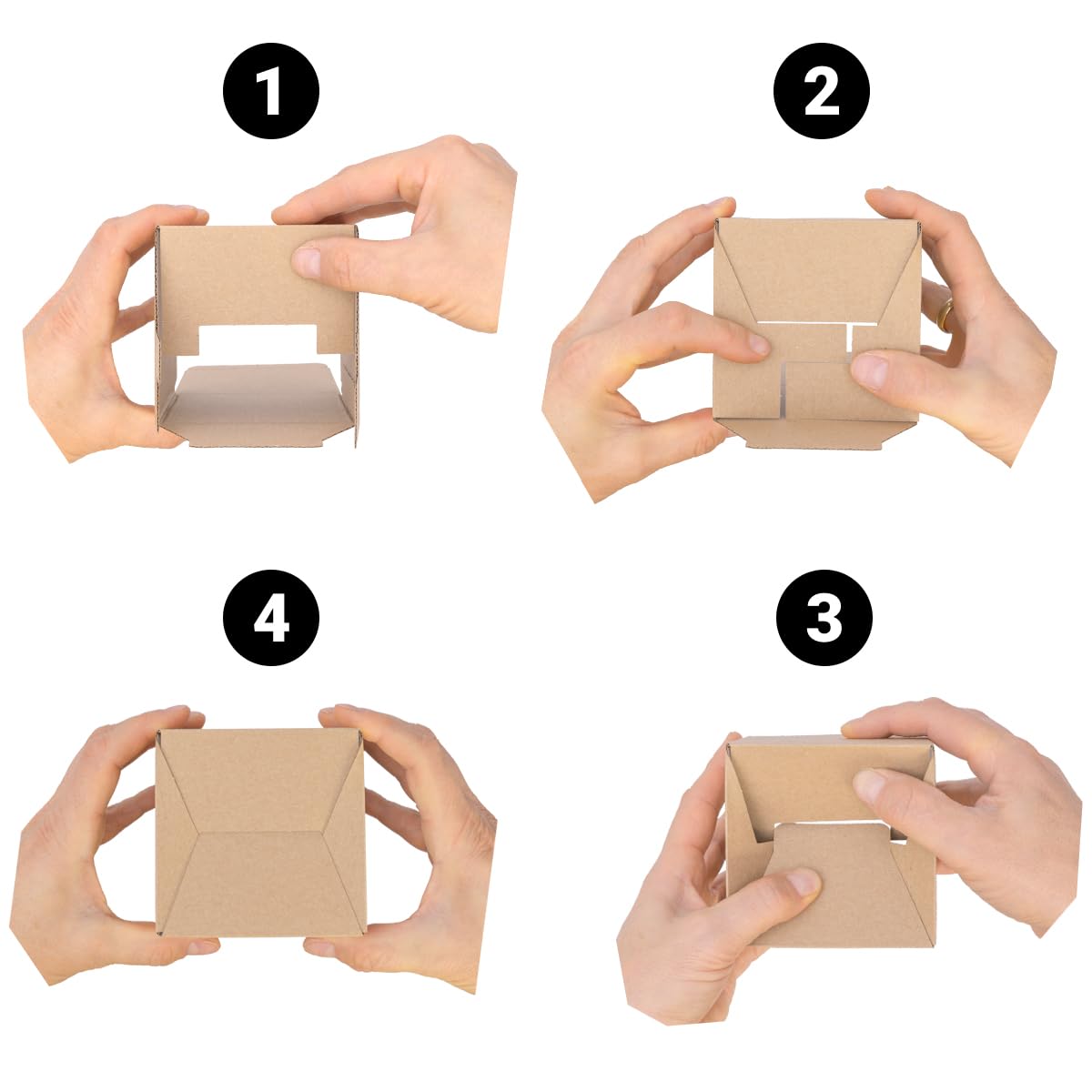 verpacking scatole regalo marrone [dimensione e quantità a scelta] piccole scatole pieghevoli per regali, gioielli, dolci 100 x 100 x 100 mm 100 pezzi