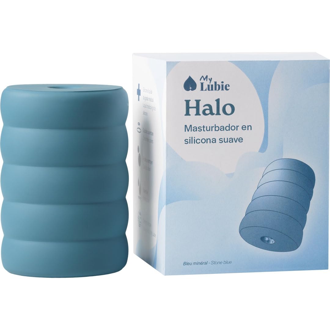 MY LUBIE - Halo, Masturbador para hombre de Silicona Suave Extensible | Interior texturizado | Doble entrada | Reutilizable | Juguete para adultos todas las tallas | Pareja