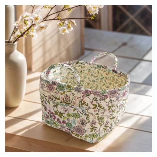 Panier à linge en tissu matelassé pliable avec poignée - 6