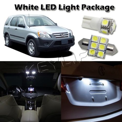 BARGAIN!!! 6 White Light Bulb Package For 1997-2012 Honda CR-V Map Dome Trunk License Plate in
