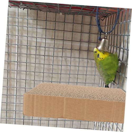 WEKAMOS ??用段ボール製爪研ぎプラットフォーム とまり木スタンド 耐衝撃設計 鳥かご適合 鳥の運動と休憩に