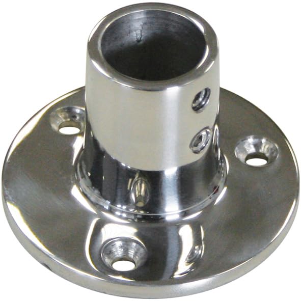 Relingfuß 90° Winkel für Rundrohr Ø 22 mm Edelstahl V4A 1 Stück A4 AISI 316 Boot Reling AISI316 Bimini