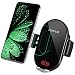 Produktbild steanum Wireless Charger Auto, Qi Ladestation Auto Infrarot Induction KFZ handyhalter Auto mit ladefunktion für iPhone 11 Pro Max/Xs Max/XR/X/8 8Plus, Galaxy S10/9/8/7/6, Note 5/8/9, Schwarz