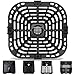 Air Fryer Accessories for Instant Vortex Gourmia, Original Replacement Air Fryer Grill Plate Grill Pan Crisper Plate Tray Rack Parts for Instant Vortex Plus Gourmia 6 Quart Air Fryer, Dishwasher Safe