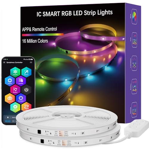 Image of LED Strip Lights,130FT Smart IC RGB WiFi Voice Controlled LED Lights