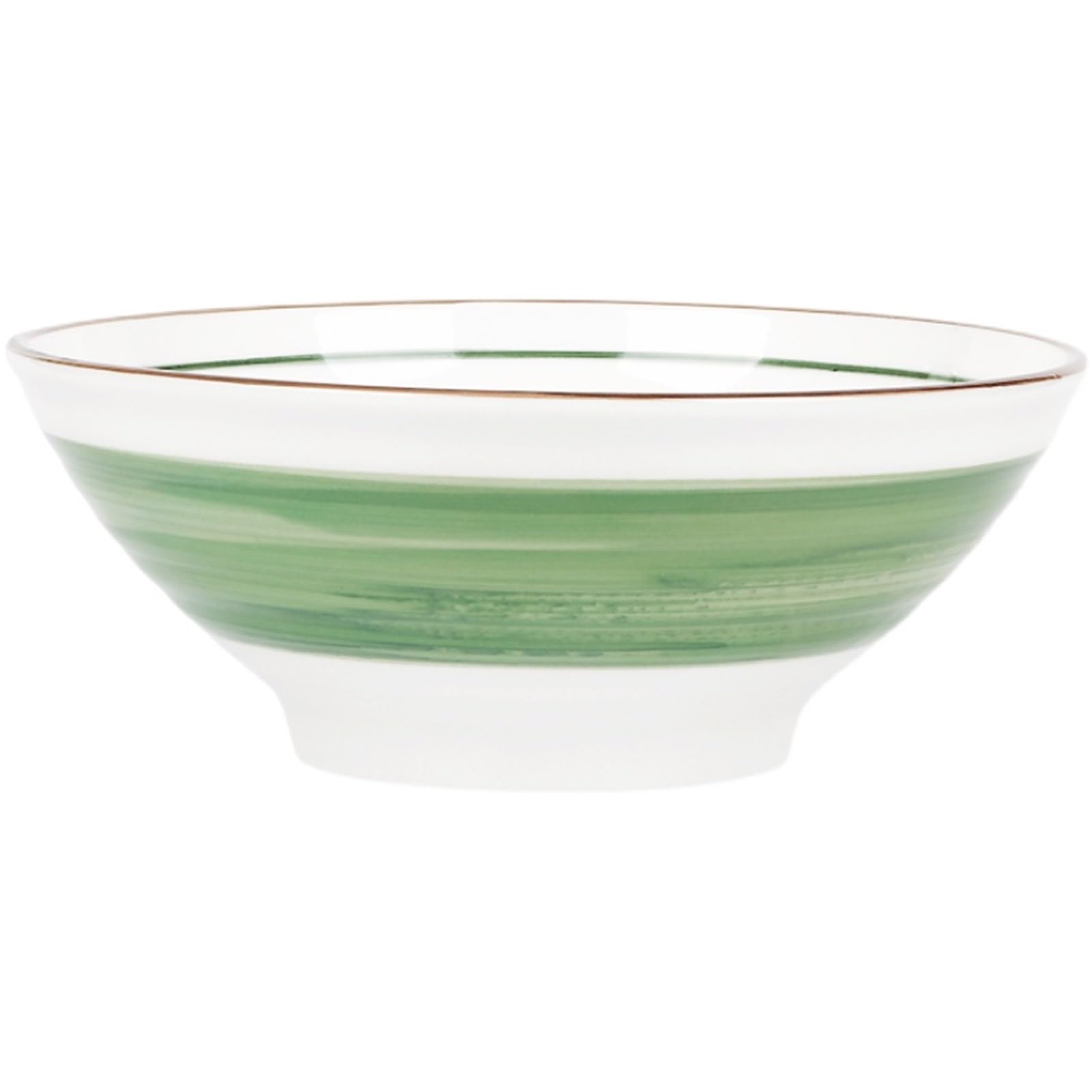 Japanese Porcelain Tableware Ramen Bowl, Vintage Large Soup Bowl for Ramen, Pho, Salad, Poke, Soup, Udo - 7.5in/8.5in/9in, Green and White (Size : 7.5in)