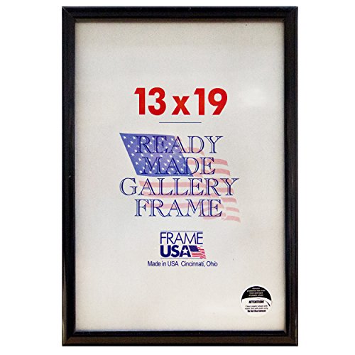 Frame USA 13x19 Deluxe Polystyrene Plastic Poster Frames (Black), Made in America