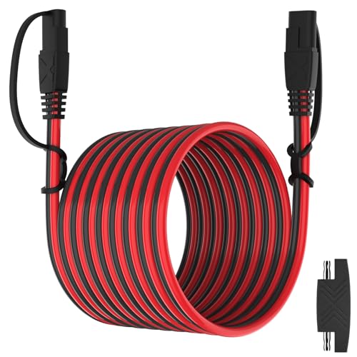 OYMSAE 25Feet SAE Extension Cable Quick Disconnect Connector 16AWG for Automotive, Solar Panel, Charging Adapter (25FT)