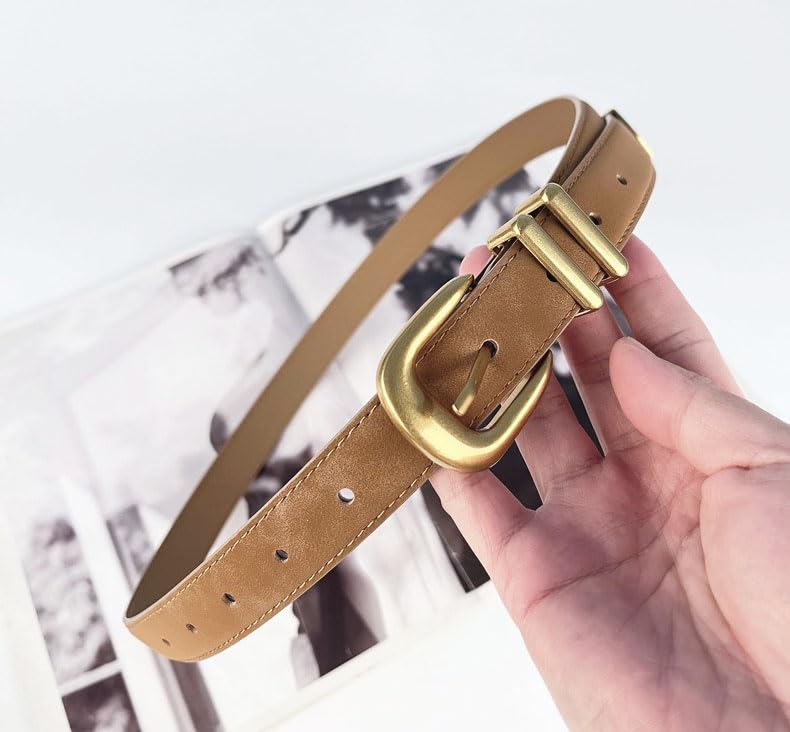 Womens Belts for Jeans Dresses Ladies Leather Waist Belt with Silver Buckle4