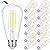 Sucolite Vintage ST58 Dimmable LED Edison Bulbs, 60W Equivalent 800LM, 7W LED Filament Light Bulbs, Daylight White 5000K, E26 Medium Base, Clear Glass for Home & Office Lighting, 12 Pack
