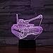 Produktbild 7 Farben Illusion Tank Bestseller 3D-Lampe Bright Base Batterie für Geburtstag dekorative LED Nachtlichtlampe mehrfarbig betrieben