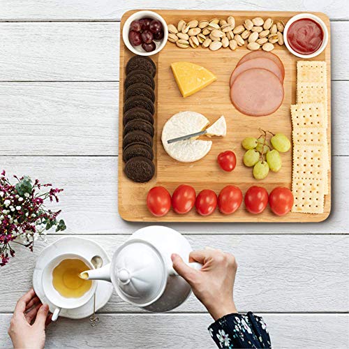 Planche à fromage en bambou avec tiroirs pour vos soirées tapas