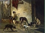 28 cuadros artísticos de pared con diseño de perro Stevens Joseph que lleva la cena a sus pinturas maestras al óleo, decoración de habitación famosa -02, £70-£1500 pintado a mano por profesores de las