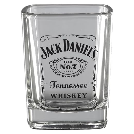 Jack Daniel's Licensed Barware Label Logo Shot Glass Small (Pack of 1)