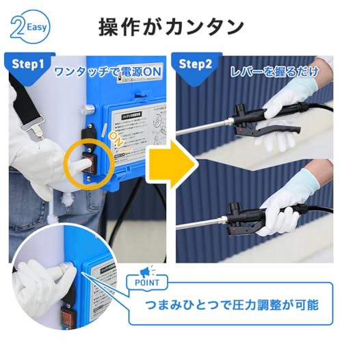 HAIGE(ハイガー) 電動噴霧器 12L 充電式 背負 小型 バッテリー式 除草 防除 消毒 簡単 家庭菜園 HG-KBS12L ブルー 3枚目
