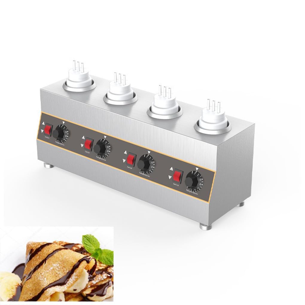 Dispenser per salsa al cioccolato calda e pronta da gustare negli snack bar e nei negozi di bevande fredde. Ristoranti.Pasticcerie Torte, 1 griglia, 220 V 650 ml