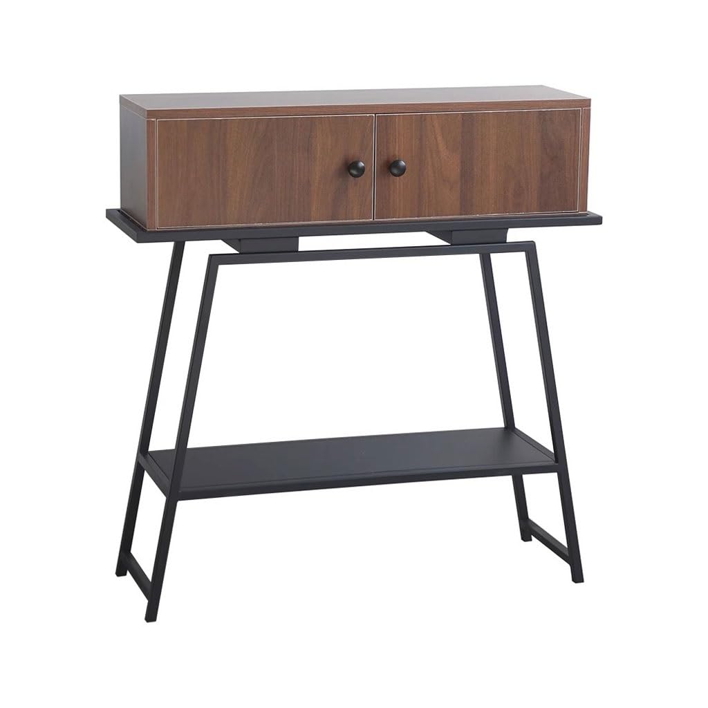 ENGENDER Console Tables Entrance Iron Cabinet Home Solid Wood Corridor Aisle Table Wall Side