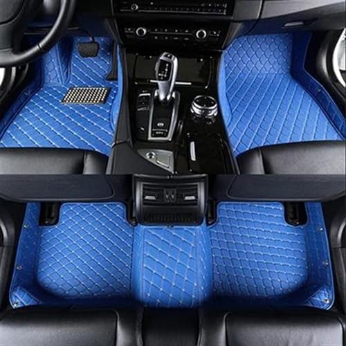 Tapis de sol voiture personnalisé 5 places bleu pour Mazda 3 14-19