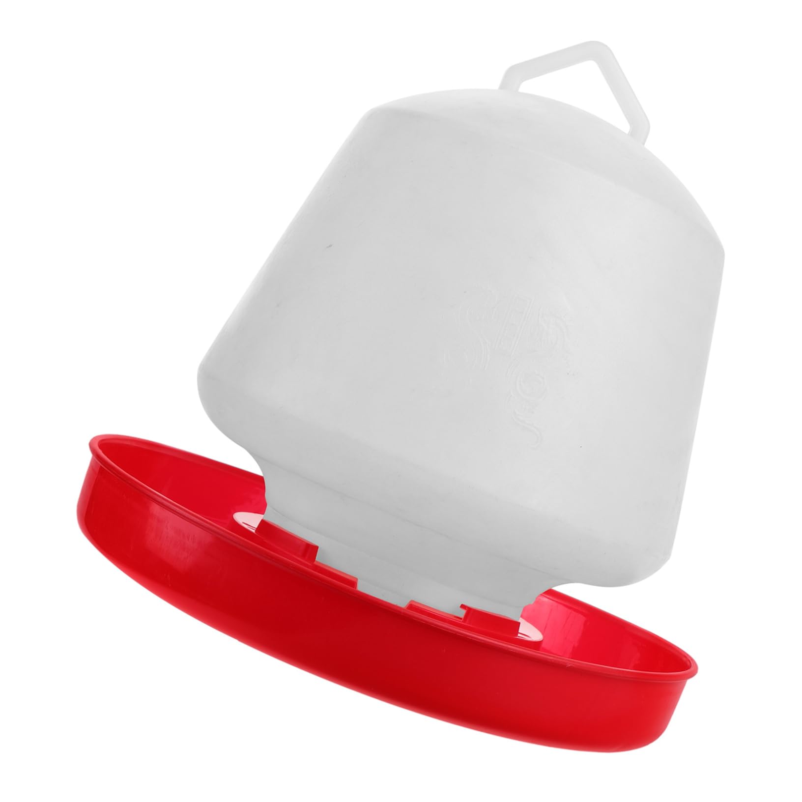 ibasenice Mangiatoia e Installazione Comoda Resistente alla Pressione per Pollame in Plastica Bianca Design Creativo per Alimentazione All'aperto di Polli e Piccioni