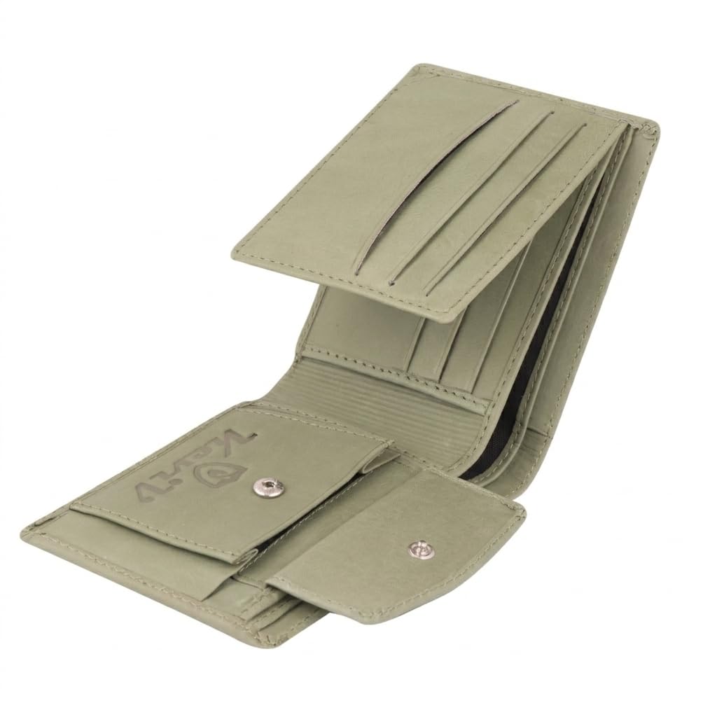 Genuine Leather Wallet for Men - Light Green (GW215)-image-37