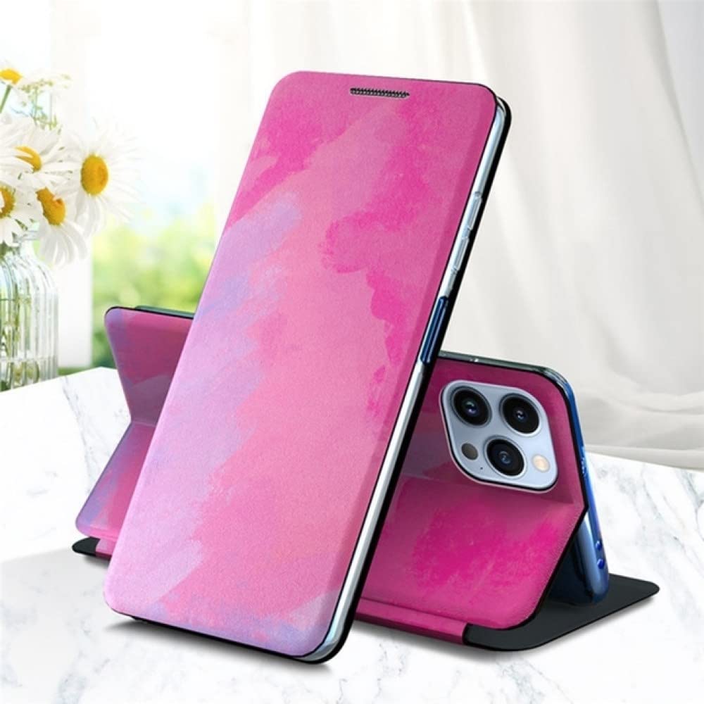 Housse de protection iPhone 11 portefeuille avec livre support magnétique violet