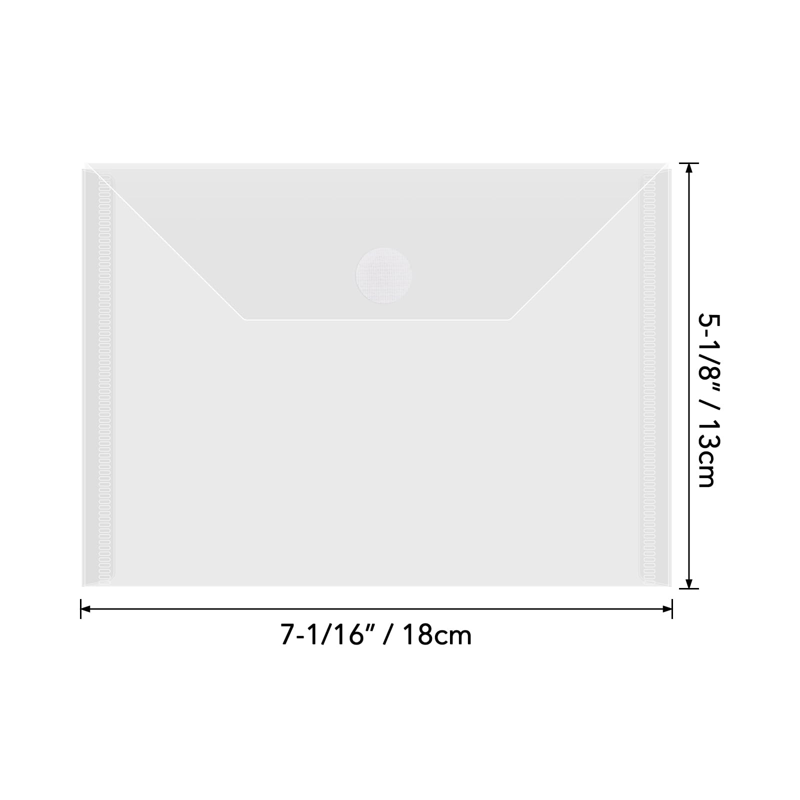 OTCRAFT 50 Transparente Bindertaschen – 15,2 X 15,2 Cm, 2 Löcher, Für Schablonen & Stempel