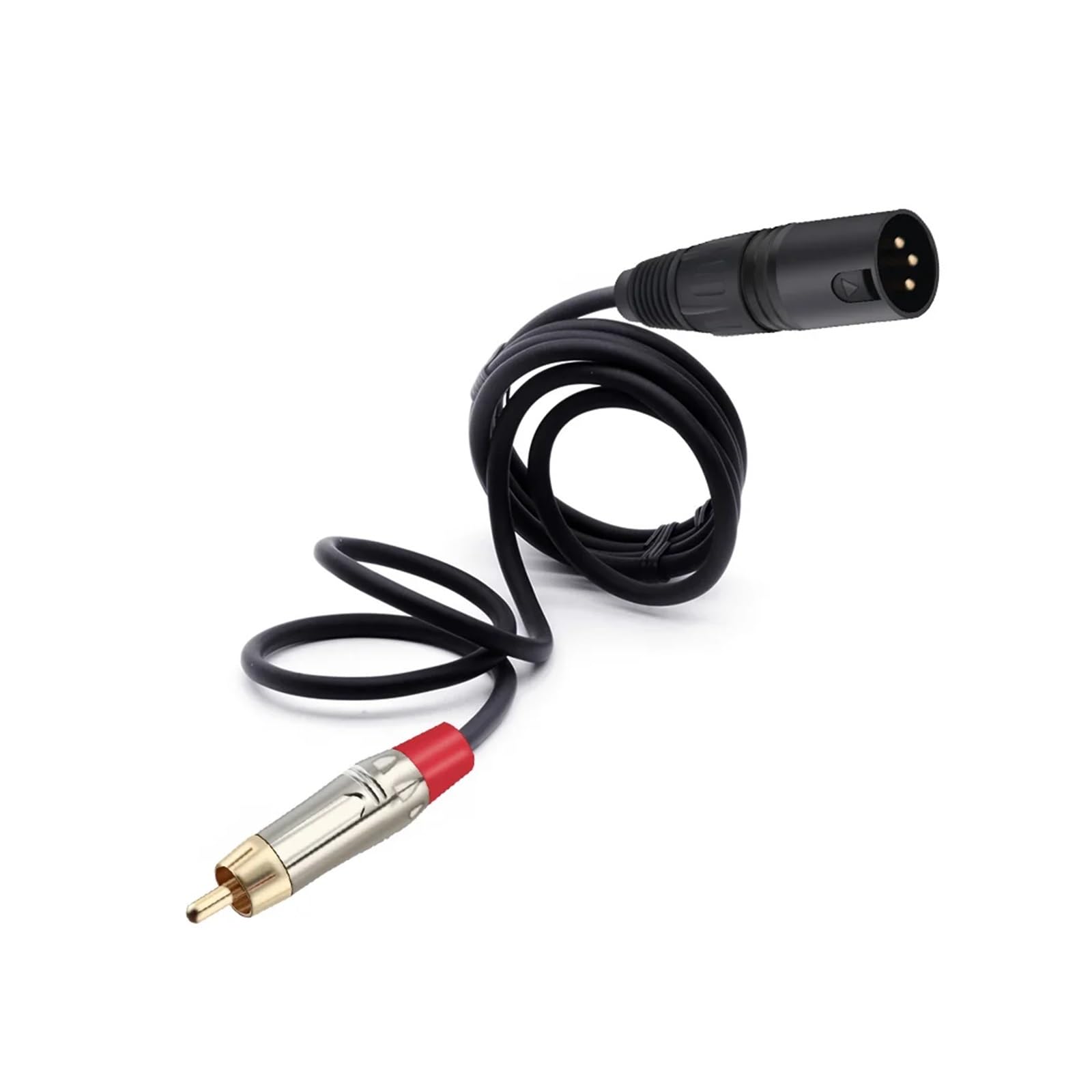 Conector RCA Jack macho a XLR Cable OFC de Audio auxiliar equilibrado for amplificador mezclador(Rosso,2.98m)