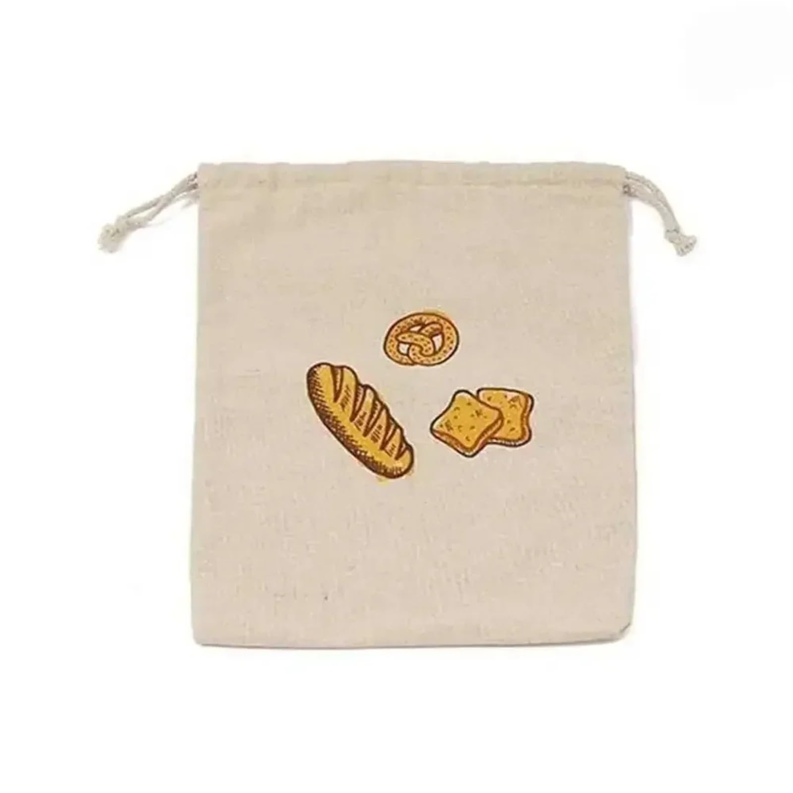 XXHNBF Homemade Bread Storage Bags, Bread Bags, Linen Storage Bag Drawstring Closure Reusable Multiple Sizes