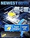 TLEVELCL Compatible with 2014-2021 Jeep Compass Fog Light Bulbs, High/Low Beam Fog Light Bulbs, 600% Brightness, 6000K White and 3000K Yellow Combo, Pack of 6