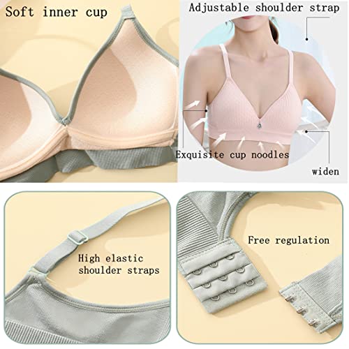 Girls Training Bra Wire Free Adjustable Straps Sports Bras4