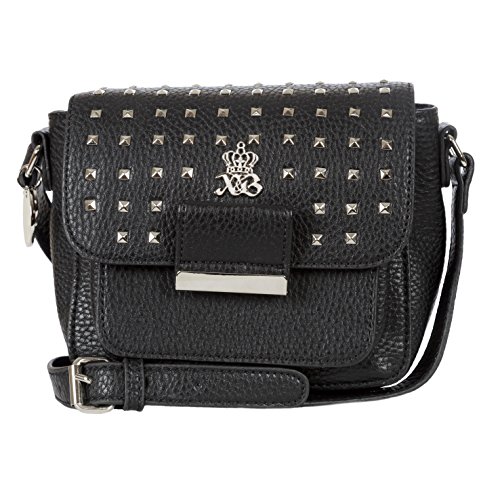 Sac bandoulière AW noir de 16 cm aux finitions minimalistes épurées