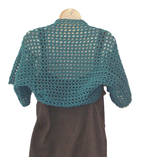 Teal Shrug, Womens Vest, XL Bolero, Teal Bolero, Plus Size Shrug, Women Plus Size, XL Shrug, Shrugs Boleros, Short Sleeve Shrug, Sizes SM-3X