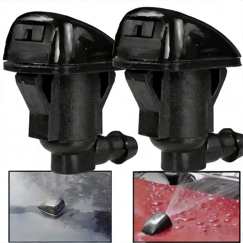 85381-AE020 Windshield Washer Nozzle Extended Kit compatible with Toyota Sienna Tacoma Solara Corolla Camry Tundra, 2 Wiper Sprayers, 2 Check Valves, Rubber Hose, Connectors