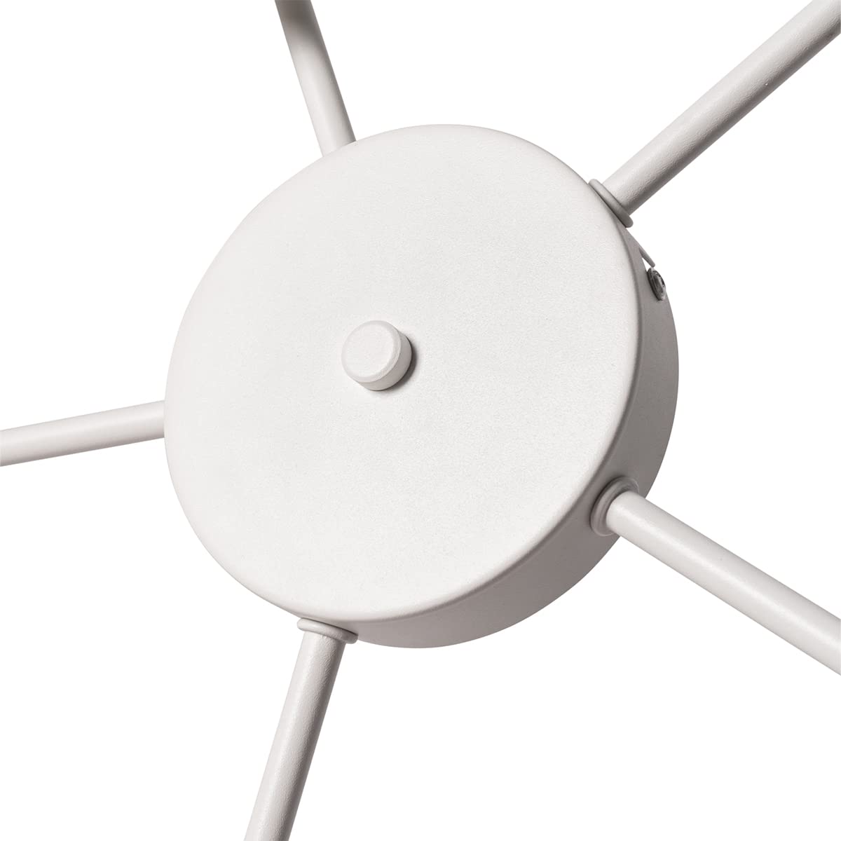 QAZQA - Modern Deckenleuchte I Deckenlampe I Lampe I Leuchte weiß grau und braun 5-flammig-Licht - MultiDrum mit Schirm I Wohnzimmer I Schlafzimmer - Textil Rund - LED geeignet E27