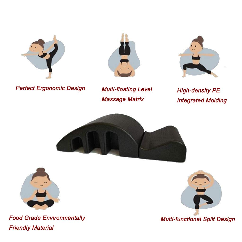 Pilates Arc Barrel Massagebett Benutzt für Reformer Pilates-Maschine Yoga Schaum Wirbelsäulenorthese Spine Corrector Back Pain Relief Ausrichtung der Wirbelsäule Halswirbel Corrector