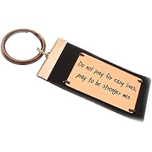 Leather Keychain - Custom Engraved Key Chain - Mens Gift Idea - Personalized Leather keychain -anniversary keychain - Anniversary Gift for men