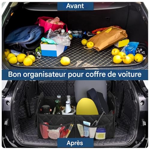Caddy d'organisation automobile pliable avec compartiments pour outils - 6