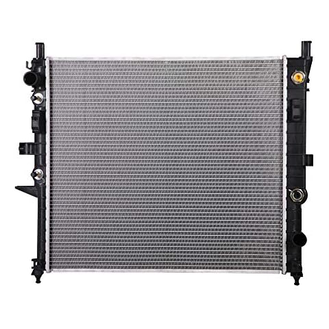 Lynol Cooling System Complete Aluminum Radiator Direct Replacement Compatible With Mercedes Benz ML Class 1998-2002 ML320 1999-2001 ML430 2002-2005 ML500 V6 V8 3.2L 4.3L 5.0L Cover