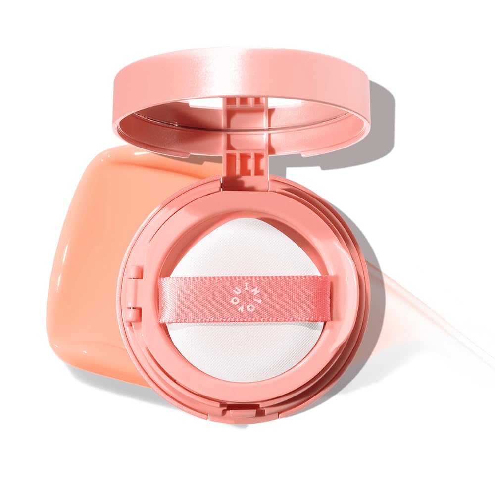 INTO YOU Cream Blush Air Cushion for Cheeks Eyes, Moisturizing, Lightweight, Dewy Finish Face Makeup, Long Wearing, Buildable, Blendable, Pigmented