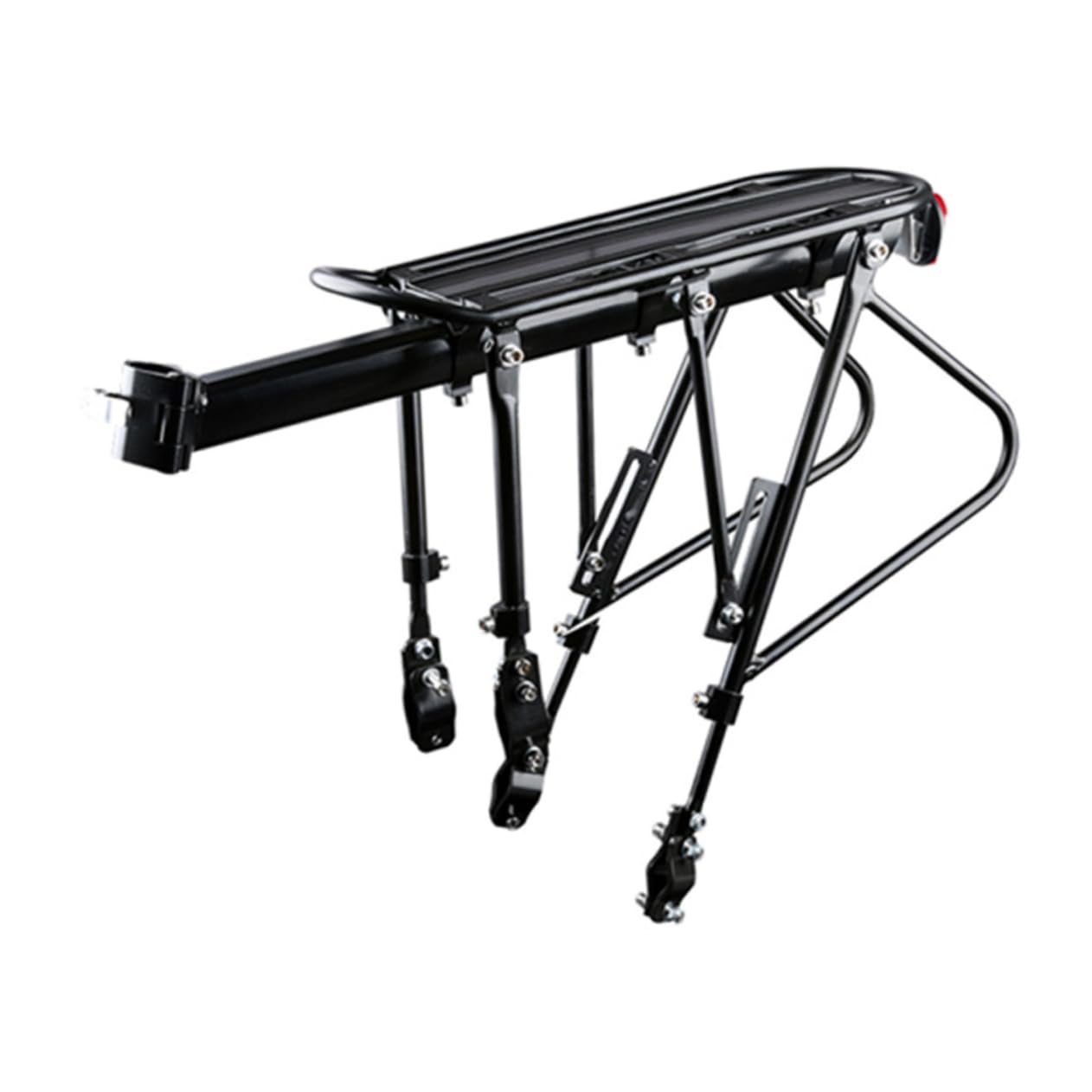 SUPVOX 1set Aluminium Alloy Bike Cargo Rack Quick Release Rear Pannier Mount for Lightweight Compatible Various Bike Models Black