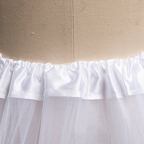 Women's Tutu Tulle Skirt Elastic Waist Puffy Short Petticoat Princess Above Knee Ballet Dance Underskirt3