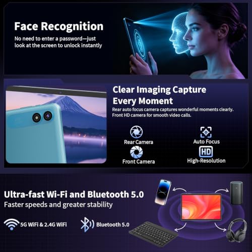 Image of 2026 Android 16 Tablet 10 inch - 32GB+256GB+2TB Expand, Gemini AI (Black)