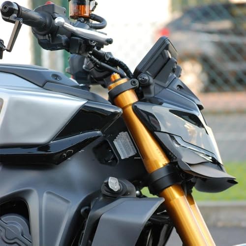 Aileron aérodynamique pour MT-09 becquet avant inférieur noir moto 2024 2025