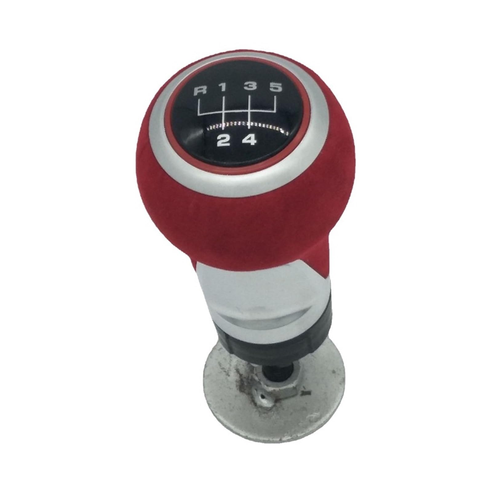 Zyincen Red Speed Gear Shift Knob For Audi A4 A5 A3 A6 S3 5 Speed Shift Knob Head Rod Replace