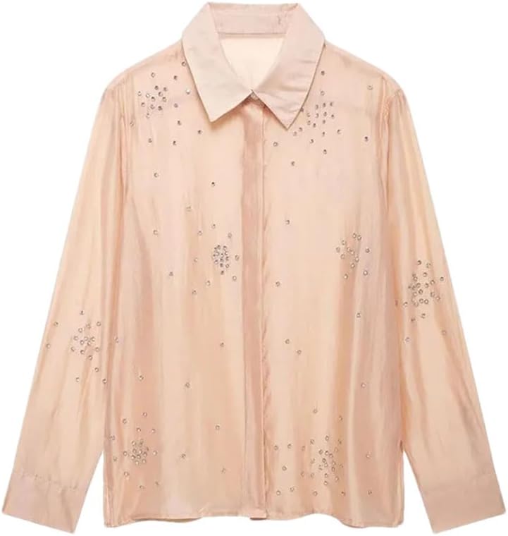 Women's Collar Long Sleeved Casual Shirt