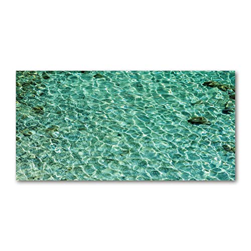 Crédence de cuisine protection murale verre paysage vert eau 120x60