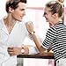 Aroncent Valentines Couple Pair Watches: Leather Strap His and Hers Waterproof Quartz Analog Wrist Watch - Gifts Set for Lovers