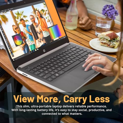 Image of HP 14'' FHD Laptop, Intel Pentium Silver N5000, 4GB DDR4 RAM, 224GB Storage(64GB eMMC + 160GB Docking Station Set), Intel UHD Graphics, Wi-Fi 5, 720p Webcam, Windows 10 S, Silver