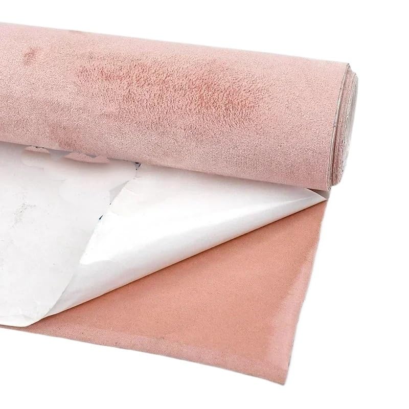 Ciel de toit voiture tissu autocollant rose pour patch adhésif et couture DIY